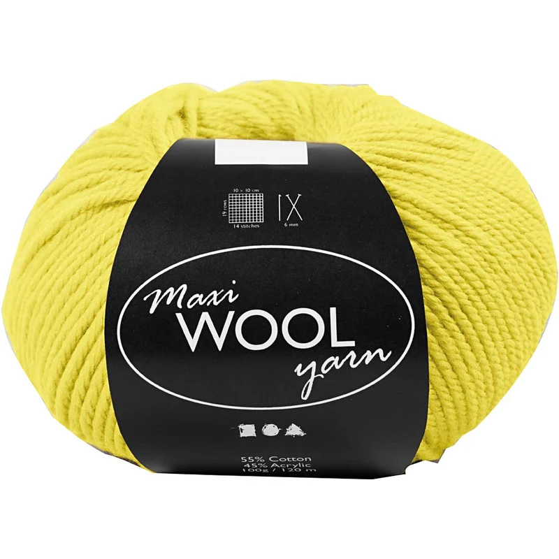 Wolle, L 125 M, Gelb, 100 g/ 1 Knäuel [HOB-447402]