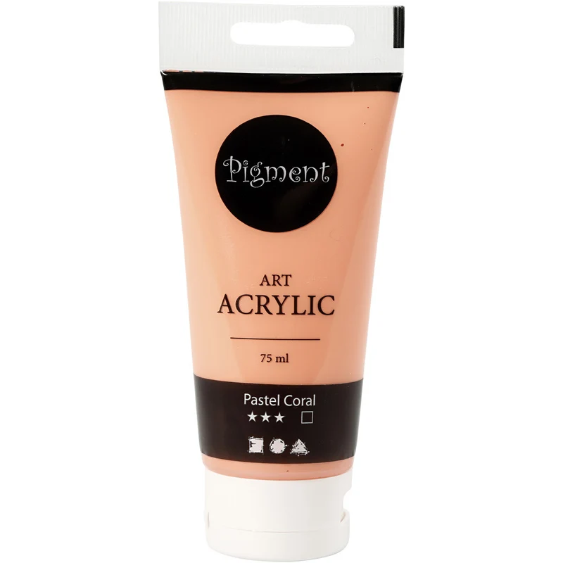 Acrylfarben, Mattglänzend, Deckend, Hellbeige, 75 ml/ 1 Fl. [HOB-35142]