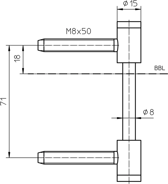 SIMONSWERK Flügelteil V 0026 WF 3-teilig ( 3000255499 )
