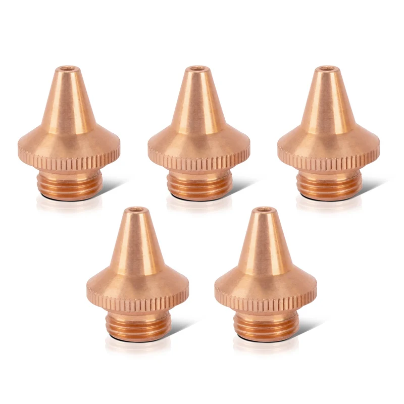 STAHLWERK 5er Set Schneiddüsen (ohne Träger) M8 x 1,5 mm für Schweißbrenner von Laser-Schweißgeräten