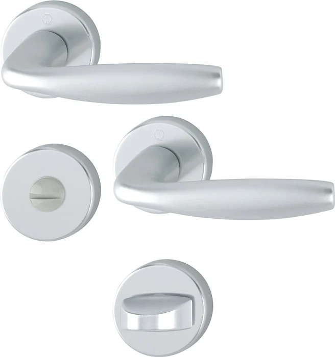 HOPPE Rosettengarnitur New York 1810/42KV/42KVS Aluminium F1 ( 3000203560 )