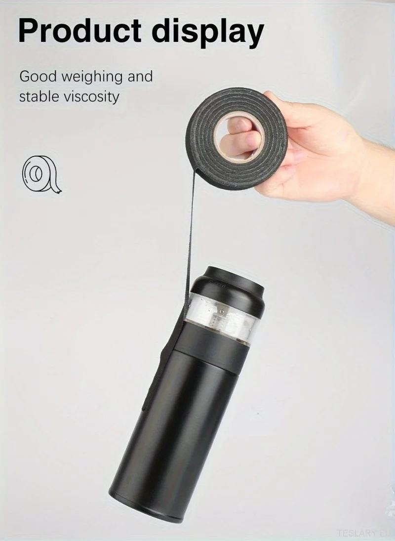 Gewebeklebeband, ideal zur Schalldämmung, Lärmreduzierung und für weitere Klebeanwendungen, 25 mm breit, 15 m lang.