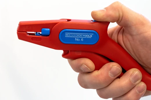 WEICON Abisolierzange No. 6 | für Arbeiten unter Spannung bis 1.000 Volt | Arbeitsbereich 0,2 - 6,0 mm²
