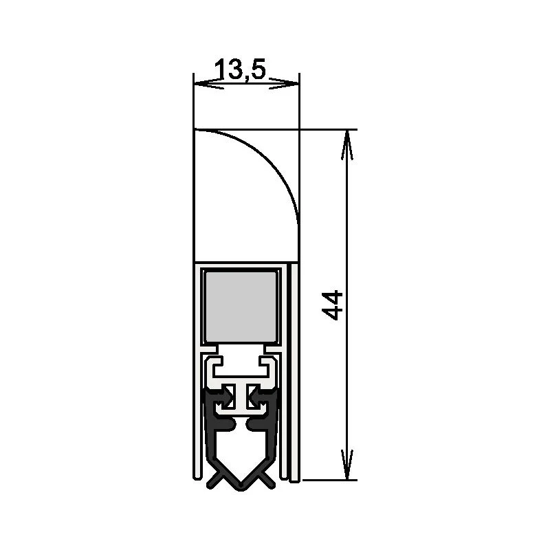 ATHMER Türdichtung Wind-Ex 1-311 1-seitig Länge 735 mm ( 3327023009 )