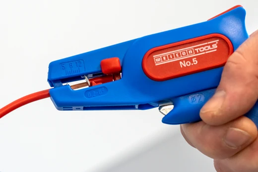 WEICON Abisolierzange No. 5 | für alle gängigen flexiblen und massiven Leiter | Arbeitsbereich 0,2 - 6,0 mm²