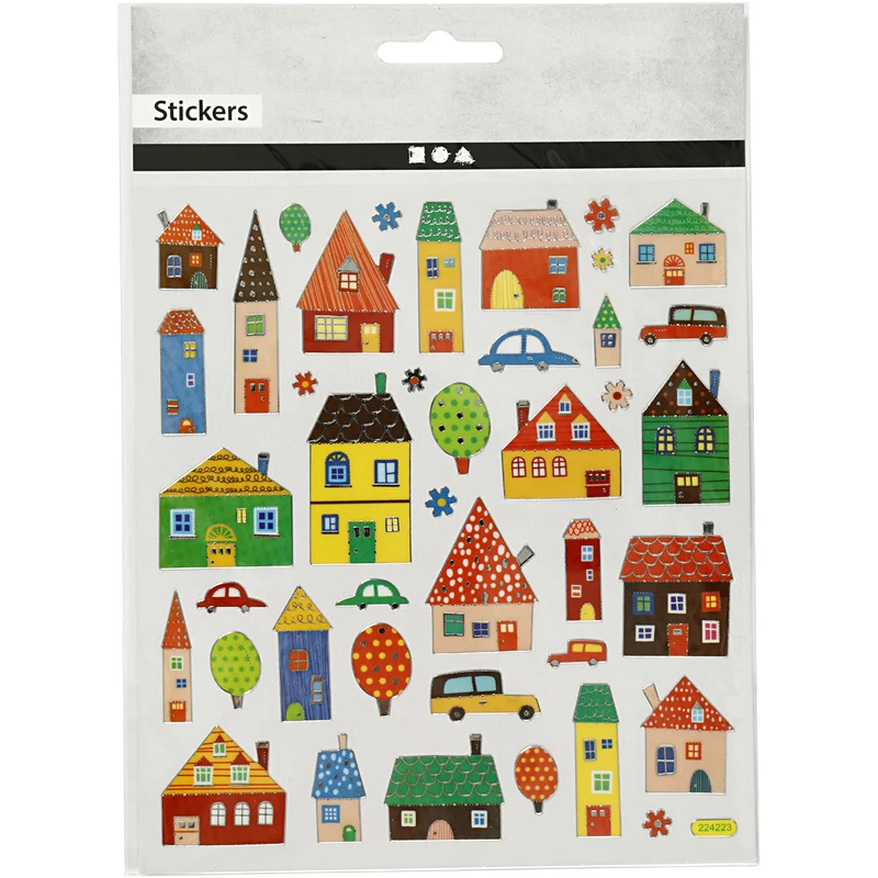 Sticker, Stadt, Blatt 15x16,5 cm, 1 Bl. [HOB-27189]