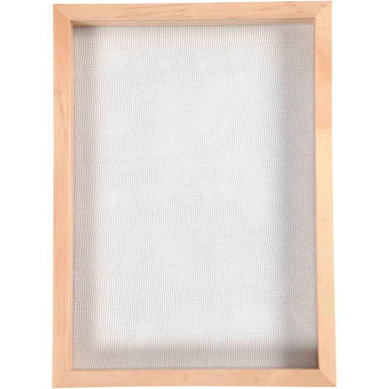 Rahmenform zum Papierschöpfen, A5, Größe 23x17x2cm cm, 20 mesh, 1 Stk [HOB-22797]