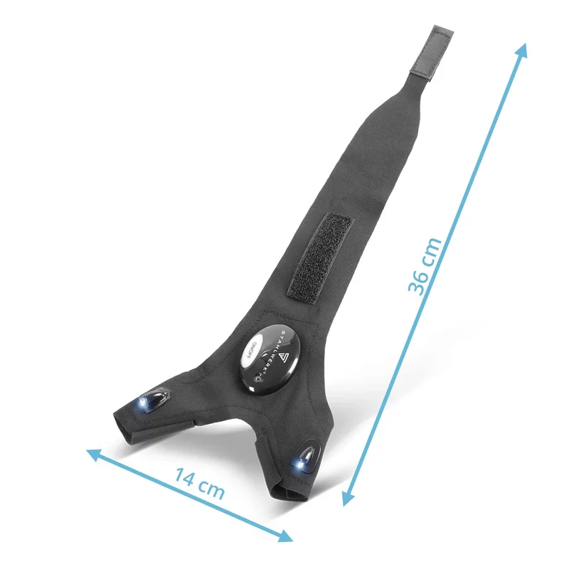 STAHLWERK LED-Handschuhe 2er Set | Helles Licht und freie Hände bei Reparaturen oder Montagearbeiten | Arbeitshandschuhe mit Licht | Universell einsetzbar | Einheitsgröße I Ideal für Mechaniker und Handwerker
