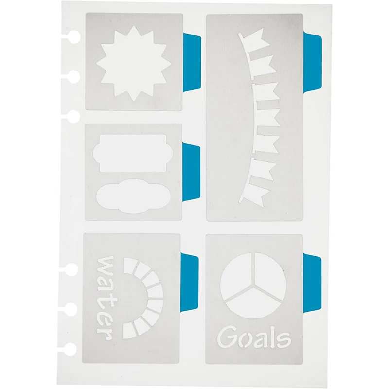 Schablone, 5 große Motive, Blatt 12,5x17,5 cm, 1 Bl. [HOB-26984]