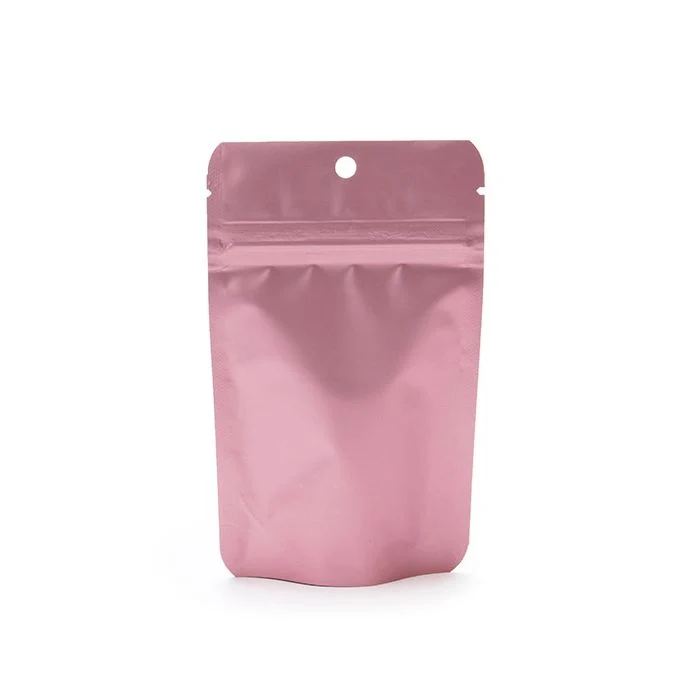 Standbodenbeutel Rosé Gold 8x5x13cm mit Aufhängeloch | 28 Gramm (100 Stück) [ZBGM1RG]