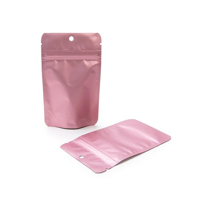 Standbodenbeutel Rosé Gold 8x5x13cm mit Aufhängeloch | 28 Gramm (100 Stück) [ZBGM1RG]