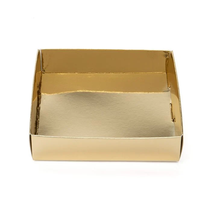 Pappschachtelböden Schimmer Gold 10.5x2.5x11cm (25 Stück) [SG99]
