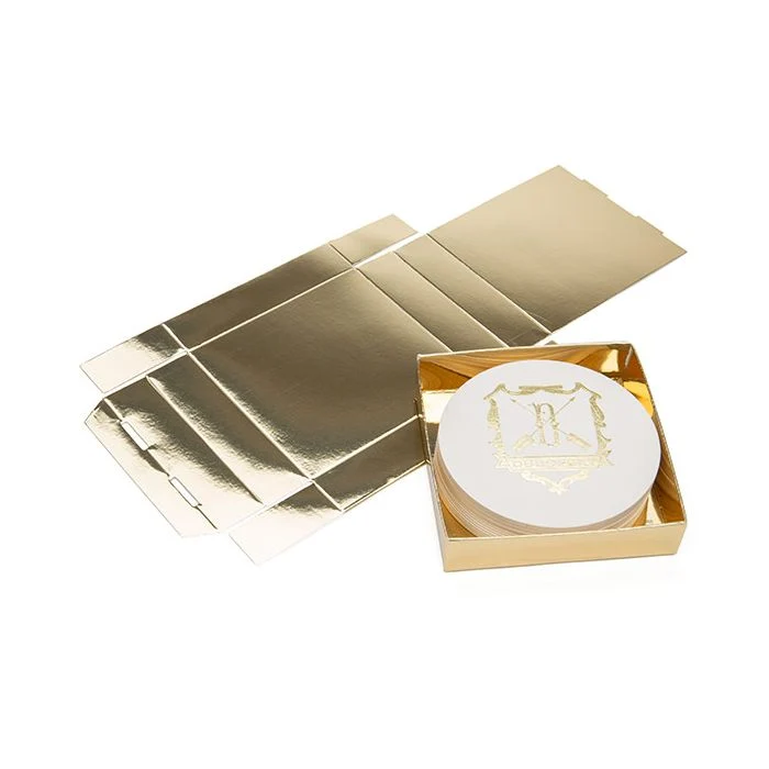 Pappschachtelböden Schimmer Gold 10.5x2.5x11cm (25 Stück) [SG99]