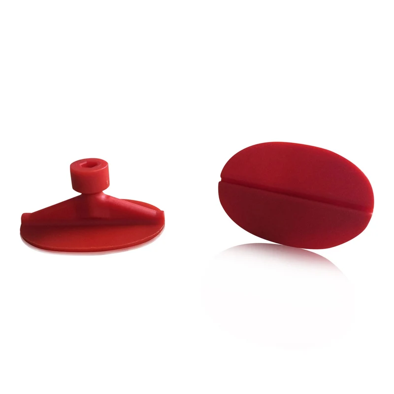 Klebeadapter oval rot 50x30mm