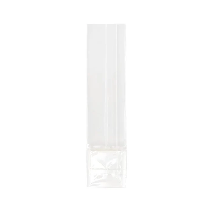 Flachbodenbeutel Transparent mit Bodenblatt 5x5x21cm (50 Stück) [PFGPB11]