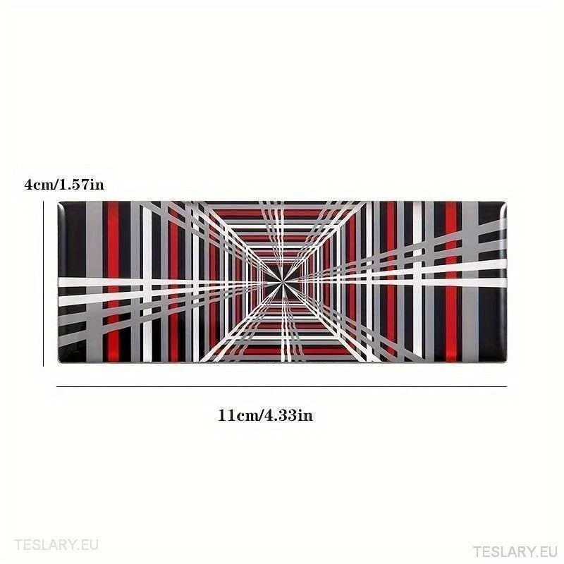 "PLAID" Logo 3D Dome Style Aufkleber 11cm x 4cm