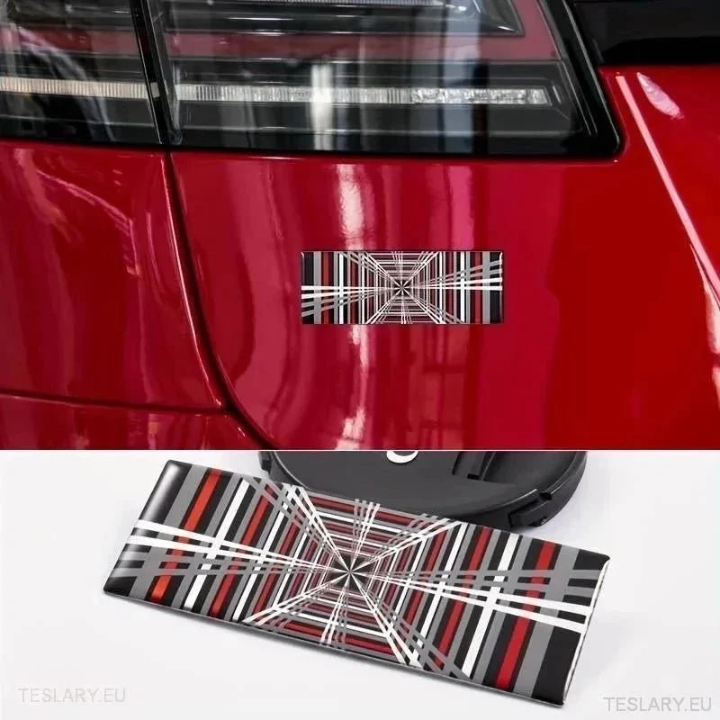 "PLAID" Logo 3D Dome Style Aufkleber 11cm x 4cm