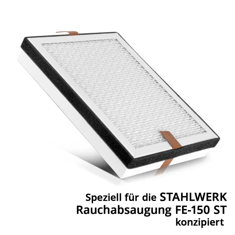 STAHLWERK Mittlerer HEPA Filter für Rauchabsaugung FE-150 ST Ersatzfilter | Luftfilter | Partikelfilter für Absauganlage | Rauchabsorber | Rauchabzug | Schweißrauch- und Lötabsaugung