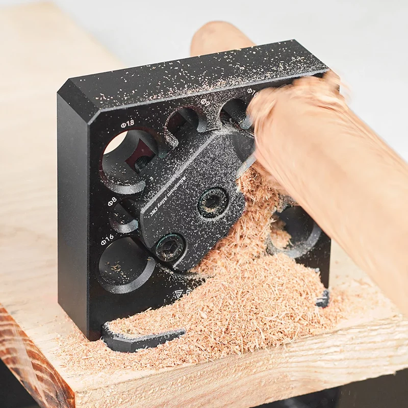 STAHLWERK Dübelmacher 8 | 9 | 10 | 12 | 15 | 16 | 18 | 20 mm Rundstabfräser | Dübelhersteller | Rundstabschneider | Dübelschneider | Präzisions-Vorrichtung zur Holzdübel- und Rundstab-Herstellung