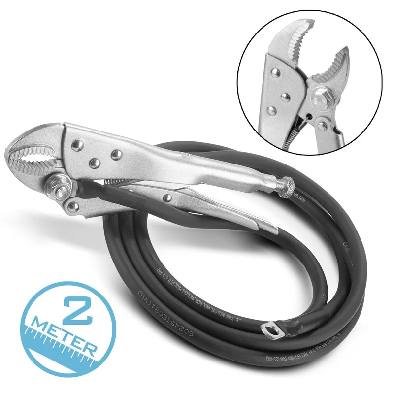 STAHLWERK Massekabel | Masseklemme 2 m für Ausbeulspotter | Dellenlifter | Punktschweißgerät | Smart Repair Ausbeulwerkzeug | Spotter-Zubehör