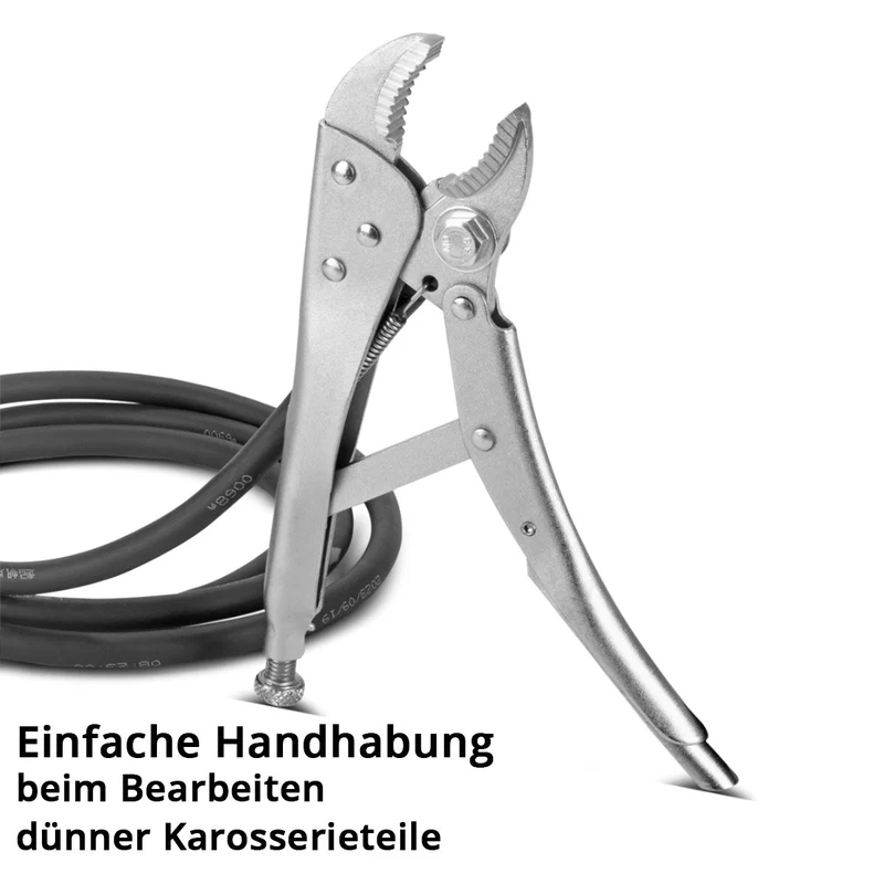 STAHLWERK Massekabel | Masseklemme 2 m für Ausbeulspotter | Dellenlifter | Punktschweißgerät | Smart Repair Ausbeulwerkzeug | Spotter-Zubehör