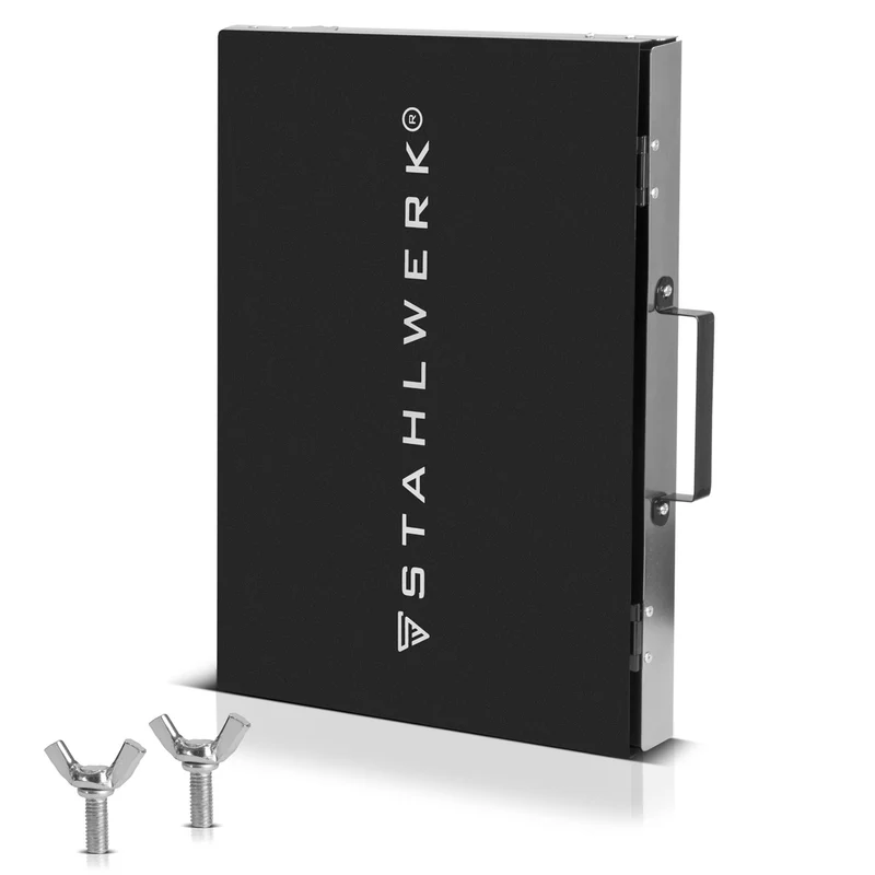 STAHLWERK Schweißtisch-Aufsatz SA-500 ST 500 x 400 mm mobile Schweißkabine | klappbare Schweißtisch-Erweiterung für Werkbänke und Montagetische mit D16 Lochplatte für Spannwerkzeuge