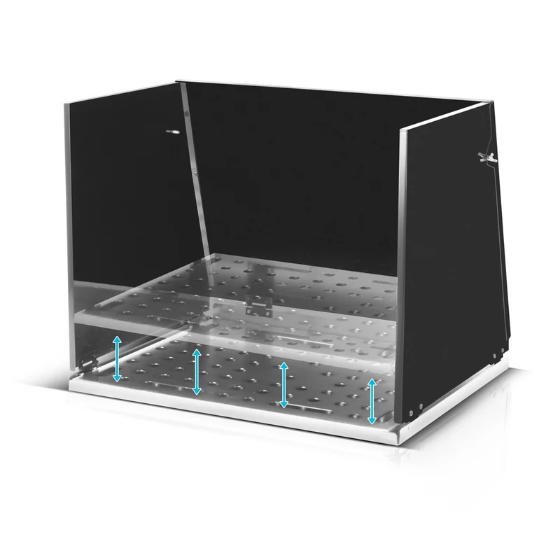 STAHLWERK Schweißtisch-Aufsatz SA-500 ST 500 x 400 mm mobile Schweißkabine | klappbare Schweißtisch-Erweiterung für Werkbänke und Montagetische mit D16 Lochplatte für Spannwerkzeuge