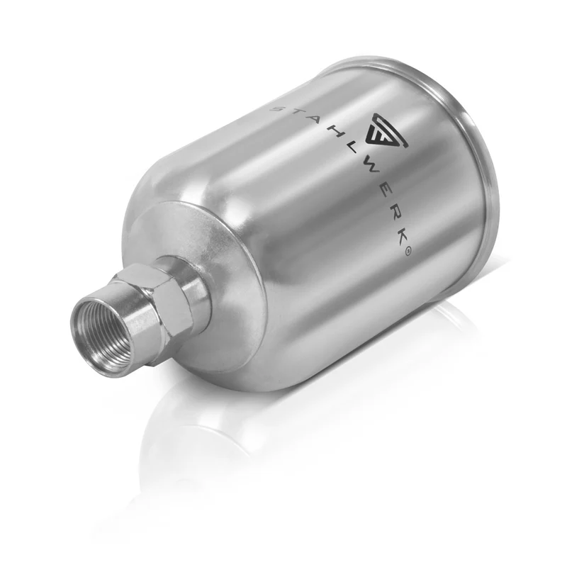 STAHLWERK Alu Lackbecher / Fließbecher 125 ml Farbbecher für Lackierpistole / Spritzpistole / Sprühpistole / Spraypistole
