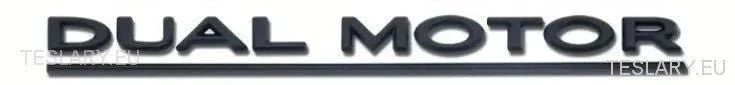 Tesla Model 3 / Y Dual Motor Logo Emblem Schwarz, Rot, Chrom, Gold & andere Farben