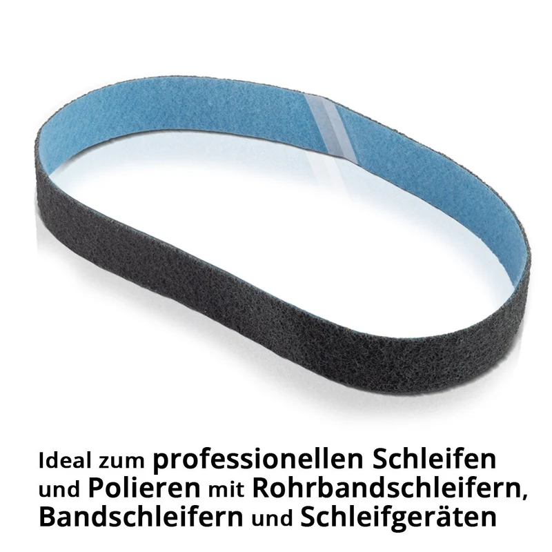 STAHLWERK Schleifvlies feine Körnung 40 x 760 mm Schleifband | Vliesbänder | Poliervlies | Universal-Schleifbänder | Schleifmittel für Rohrbandschleifer, Bandschleifer und Schleifgeräte