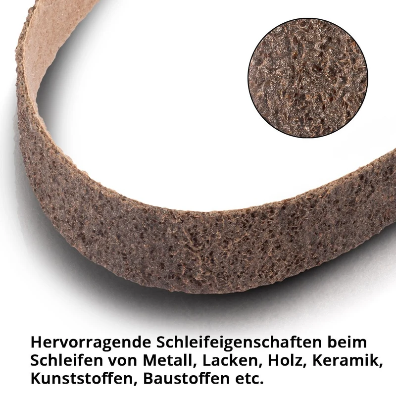 STAHLWERK Schleifvlies grobe Körnung 40 x 760 mm Schleifband | Vliesbänder | Poliervlies | Universal-Schleifbänder | Schleifmittel für Rohrbandschleifer, Bandschleifer und Schleifgeräte