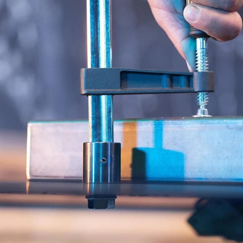 STAHLWERK 3D Schweißtisch WT-100 3D ST mit 1.000 kg Tragkraft, D16 Lochsystem und 6 mm Arbeitsplatte 100 x 80 cm, Montagetisch DIY-Bausatz zum Selbstschweißen aus Carbonstahl mit nivellierbaren Füßen
