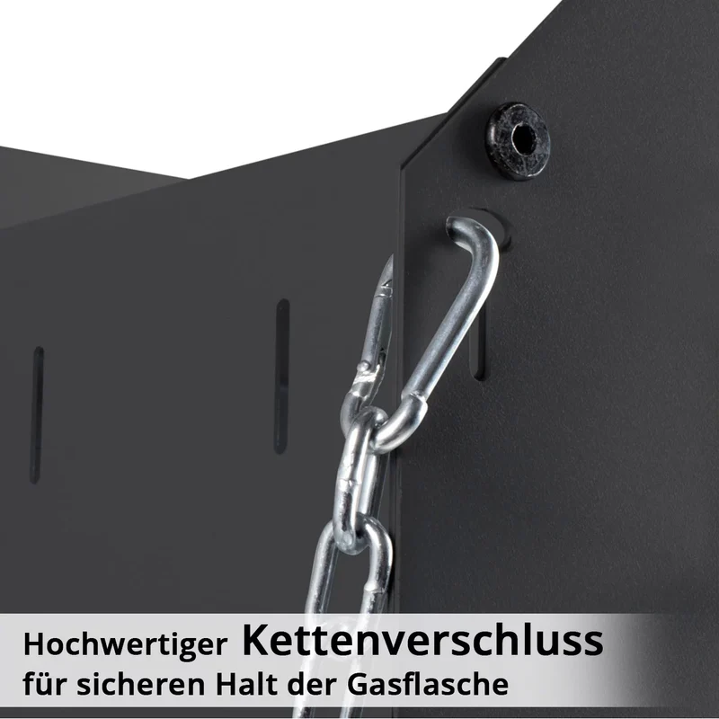 STAHLWERK Schweißwagen SW-800-ST mit 1,5 mm Wandstärke | Longlife-Gummirollen | Gerätewagen für Schweißgeräte und Plasmaschneider mit Kabel- und Schlauchhalterung sowie Kettensicherung für Gasflaschen