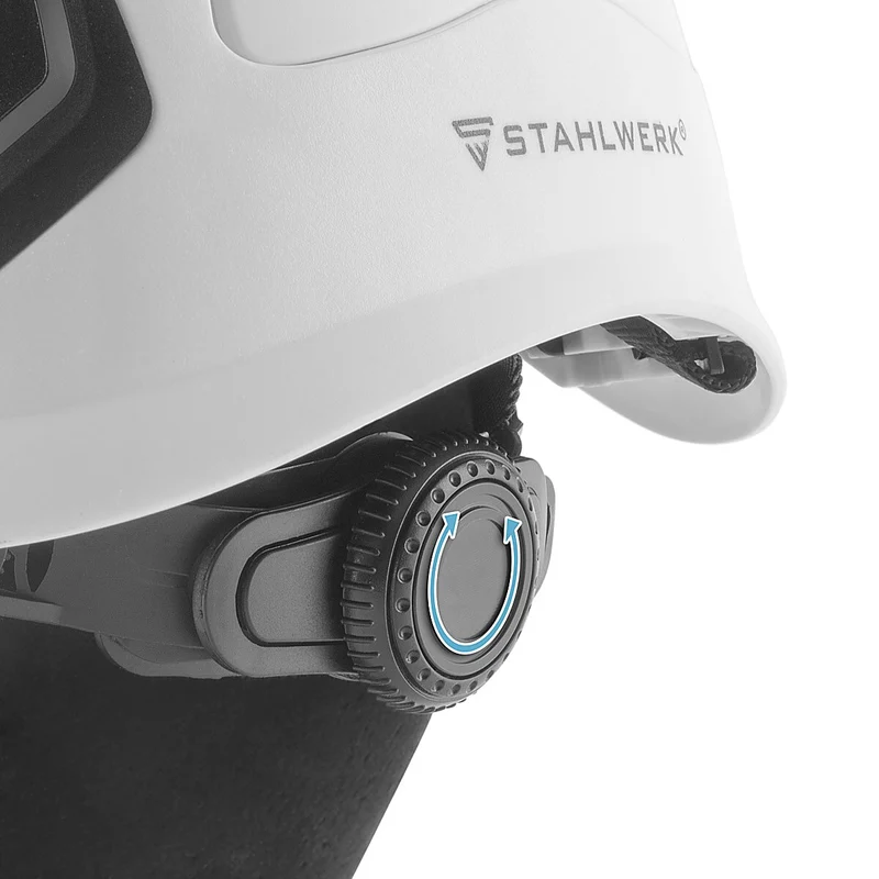 STAHLWERK SVH-100 ST Schutzhelm mit Visier EN397 EN166 Forsthelm | Sicherheitshelm | Kopfschutz | Bauhelm | Arbeitshelm mit Augenschutz | Schutzbrille | Gesichtsschutz | PSA für Agrar-, Forst- und Baugewerbe