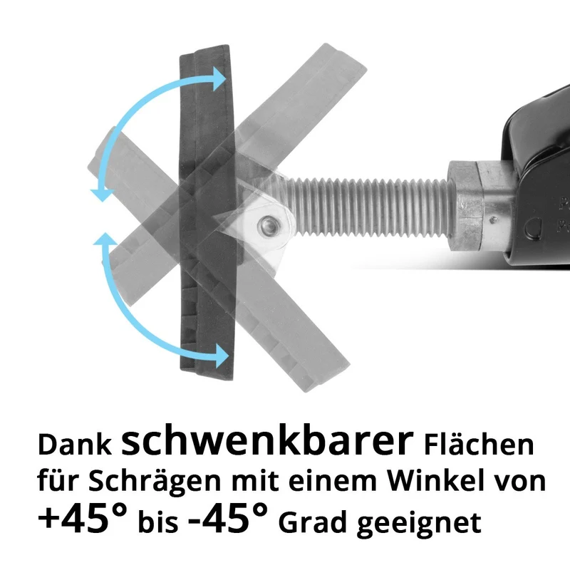 STAHLWERK Montagestütze | Baustütze MH-115 ST 2er Set 66-115 cm, 40 kg Tragkraft, robuster Türspanner | Teleskopstütze | Spannstütze