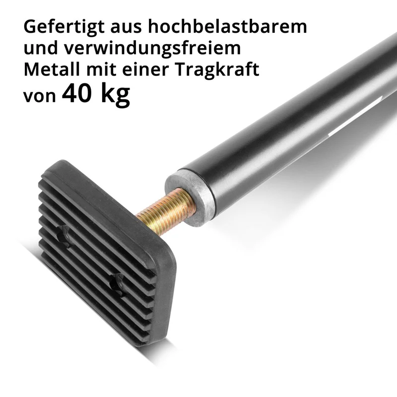 STAHLWERK Montagestütze | Baustütze MH-115 ST 4er Set 66-115 cm, 40 kg Tragkraft, robuster Türspanner | Teleskopstütze | Spannstütze