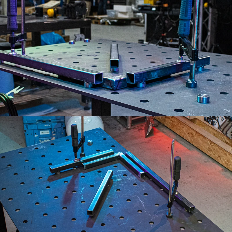STAHLWERK Spannbolzen Steckbolzen Spannhilfen Spannelemente D16 mm für Schweißtische und Lochplatten, hoch belastbar und extrem verschleißfest