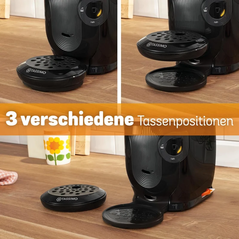 Bosch Tassimo Style Friendly TAS112E – Kapselmaschine 1400W, Schwarz | Über 70 Getränke, One-Touch Bedienung, INTELLIBREW & Nachhaltiges Design