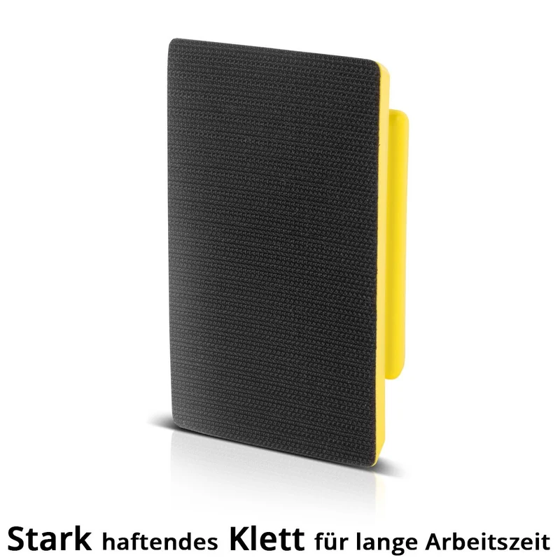 STAHLWERK Handschleifblock Set mit P80 | P100 | P120 | P150 | P180 | P240 | P320 Körnung, Schleifblock | Schleifschwamm | Handschleifer aus PU-Schaumstoff mit Klett-Schleifmittel 70 x 115 mm