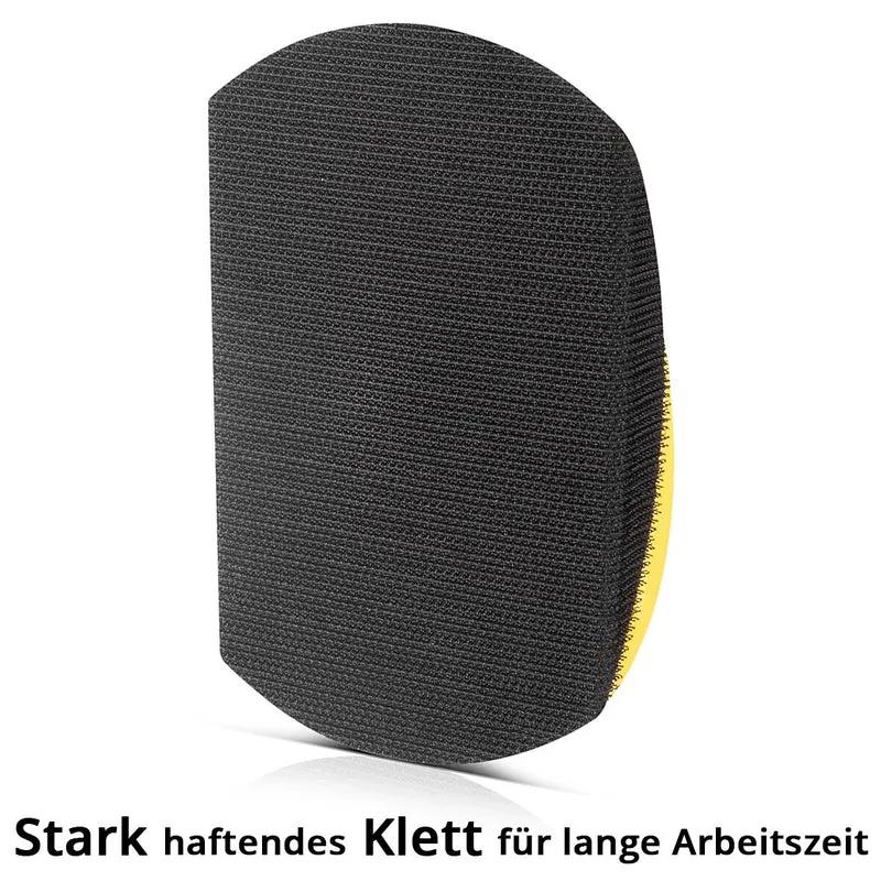 STAHLWERK Handschleifblock Set mit P80 | P100 | P120 | P150 | P180 | P240 | P320 Körnung, Schleifblock | Schleifschwamm | Handschleifer aus PU-Schaumstoff mit Klett-Schleifmittel 85 x 125 mm