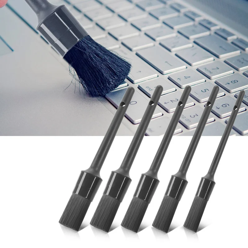 STAHLWERK Auto-Reinigungsbürsten 5er Set Autopflege-Pinsel | Detailing-Bürsten | Autowasch-Set | Universal-Bürsten zum Reinigen empfindlicher Oberflächen