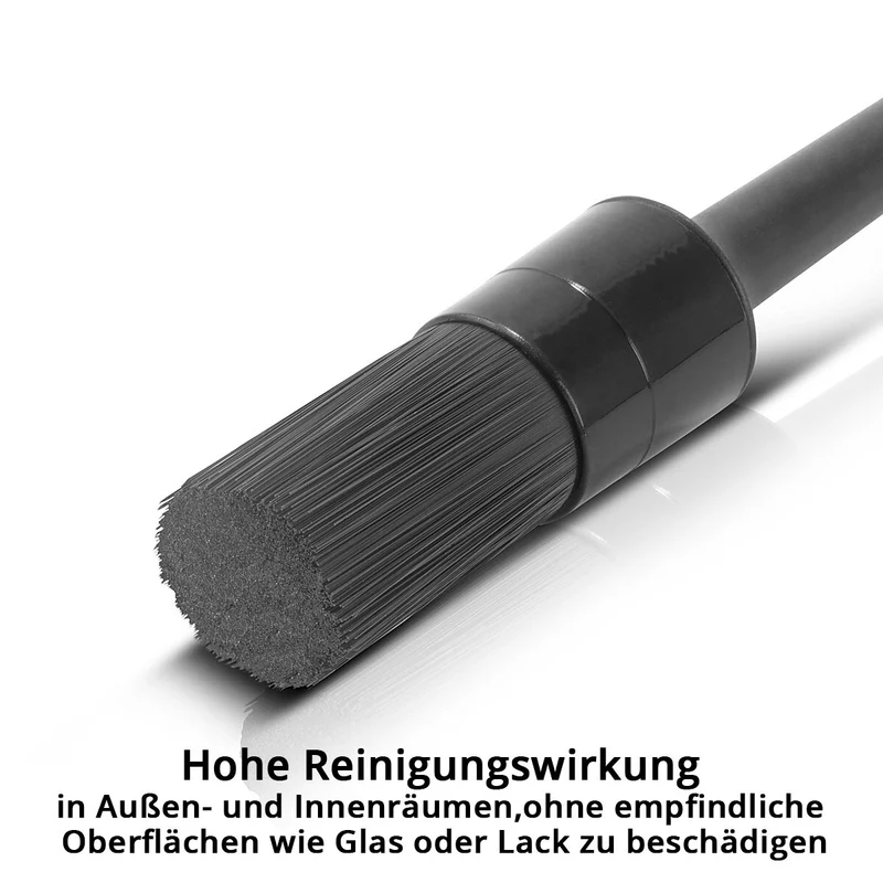 STAHLWERK Auto-Reinigungsbürsten 5er Set Autopflege-Pinsel | Detailing-Bürsten | Autowasch-Set | Universal-Bürsten zum Reinigen empfindlicher Oberflächen