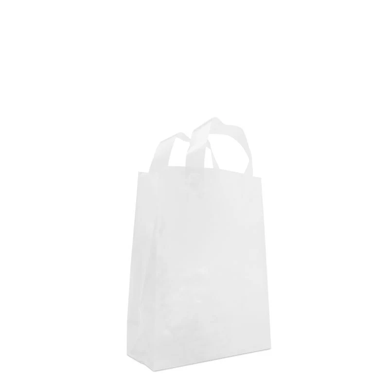 Kunststoff-Blockbodentaschen - Halbtransparent 22+10x30 cm (250 Stück) [FP-DQL005]