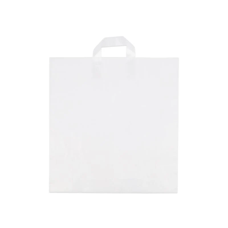 Kunststoff-Henkeltaschen - Halbtransparent 41x44+2x4 cm (250 Stück) [FP-DQL002]