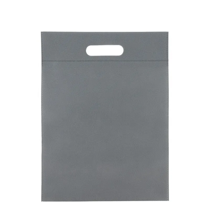 Budget-Non-Woven-Taschen mit Griff 30x40 cm Hellgrau (400 Stück) [FP-DNW033]