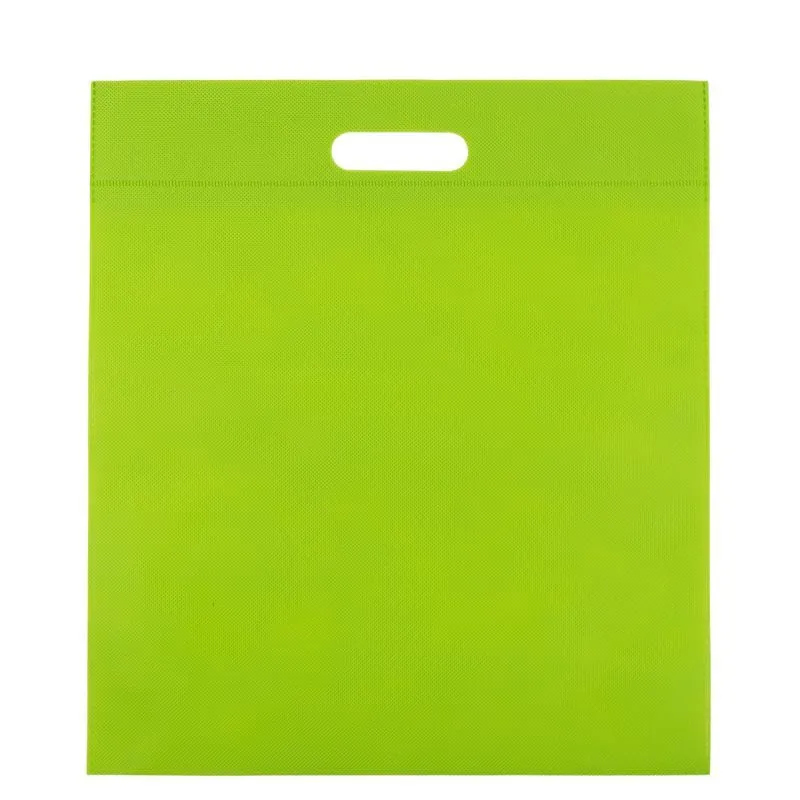 Budget-Non-Woven-Taschen mit Griff 40x45 cm Grün (400 Stück) [FP-DNW026]