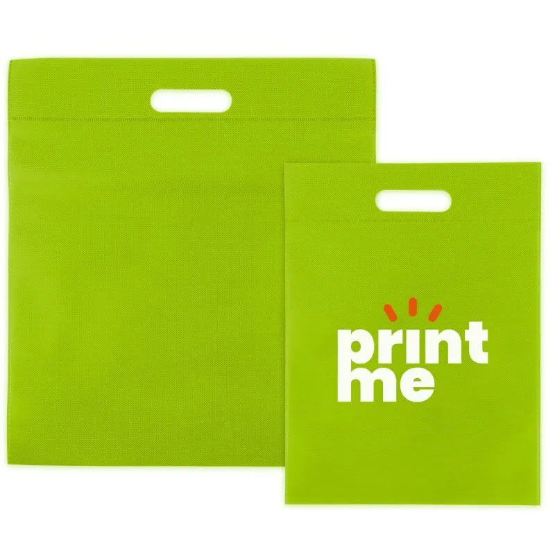 Budget-Non-Woven-Taschen mit Griff 30x40 cm Grün (400 Stück) [FP-DNW025]