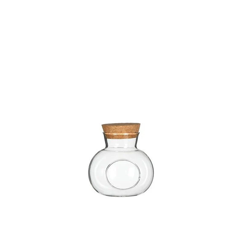 Glaskugel mit Korken, Ø 10 cm, H. 10 cm (1 Stück) [IFS-29437]