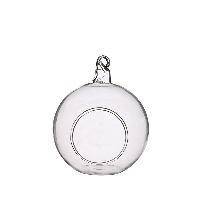 Glaskugel für Teelicht Ø 8 cm x 8 cm (6 Stück) [IFS-28050]
