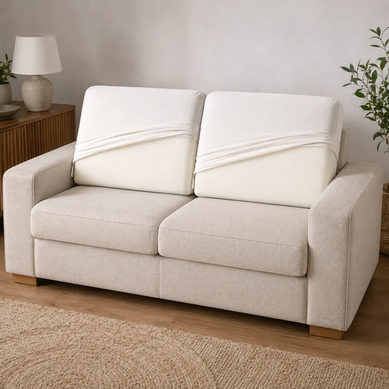 Lehnenpolster für IKEA KIVIK 2er Sofa (76 x 55 x 21 cm) aus Schaumstoff mit Trikot